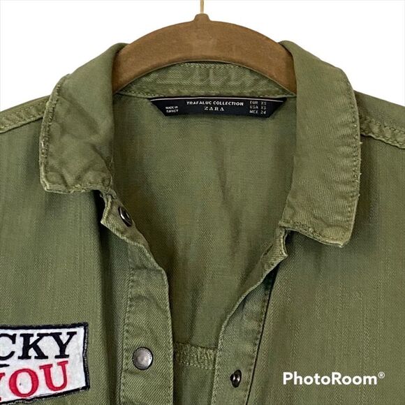 Zara Cropped Patchwork Jacket   - Picture 3 of 5